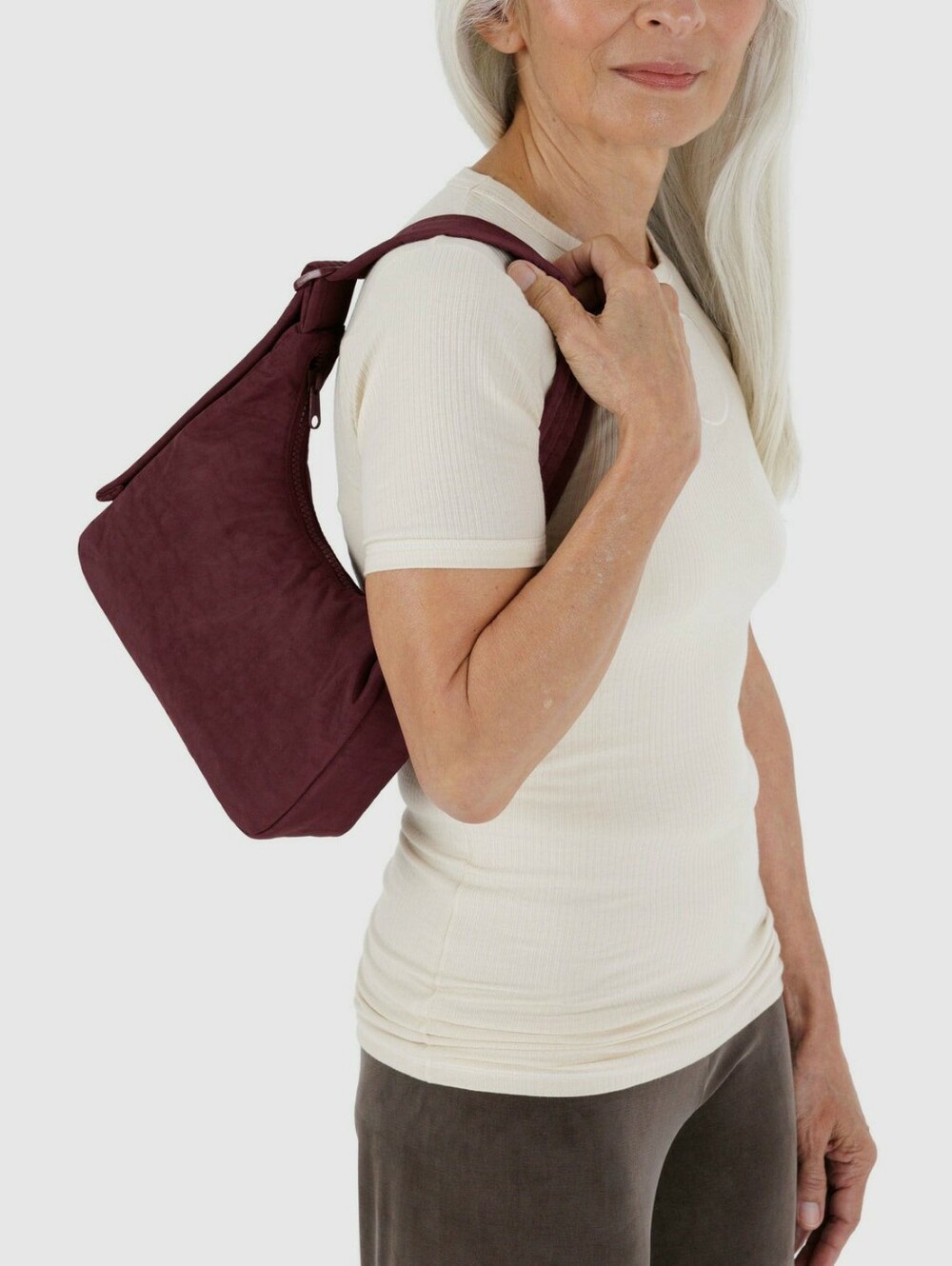 Baggu Mini Nylon Shoulder Bag - Mahogany